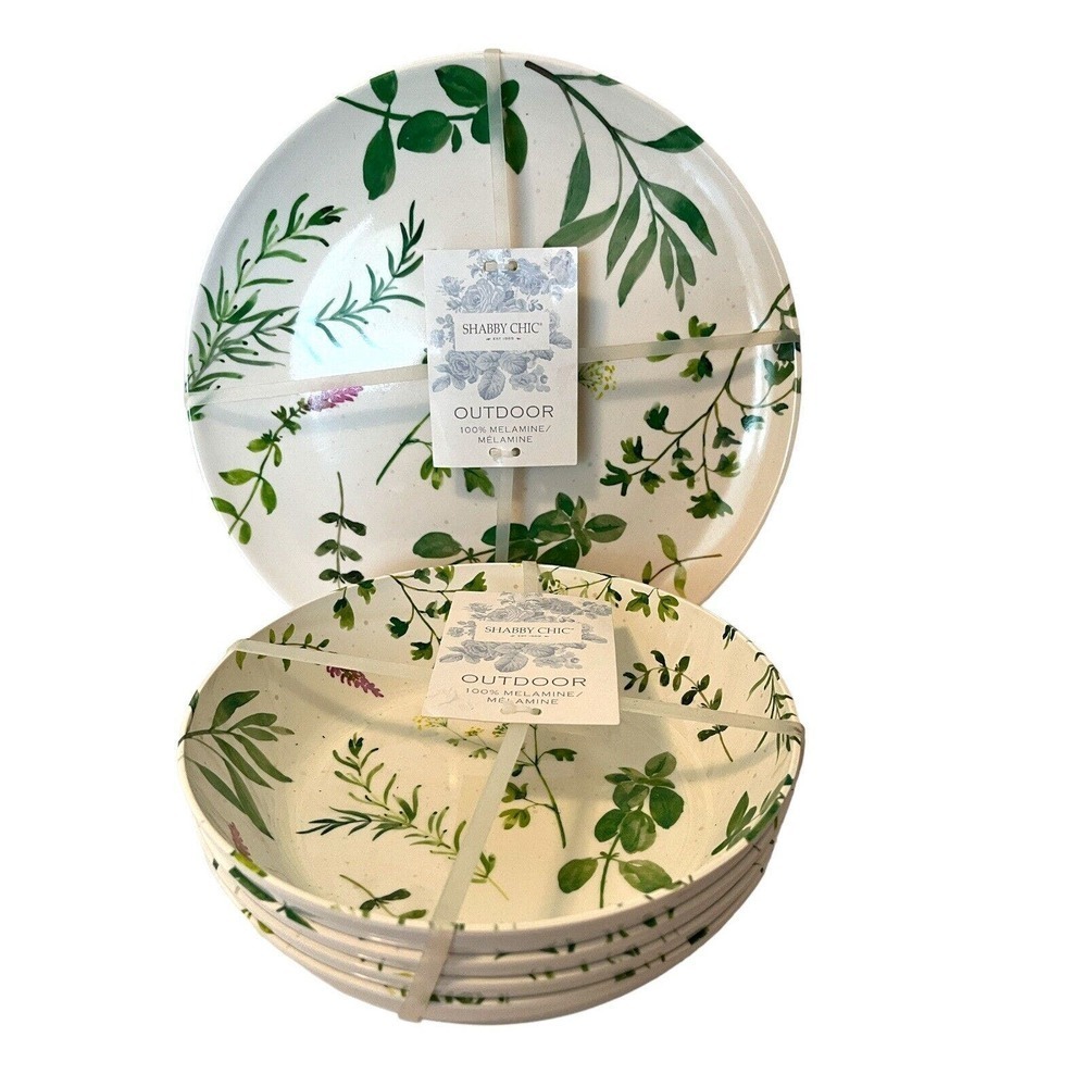 New The Farmhouse Floral Lilac Dinner Plates & Bowls MELAMINE